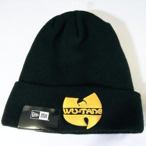 ニューエラ NewEra×WU-TANG CLAN コラボ 帽子 ニットキャップ ウータン・クラン ロゴ ブラック｜kappacraft