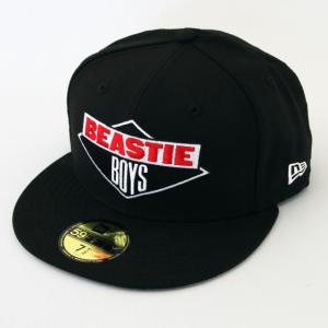 ニューエラ NEWERA×BEASTIE BOYS コラボ 帽子 59FIFTY BEASTIE BOYS ビースティーボーイズ ロゴ ブラック｜kappacraft