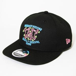 ニューエラ NEWERA×Keith Haring コラボ 帽子 LP 9FIFTY キース・へリング パラダイス ブラック｜kappacraft