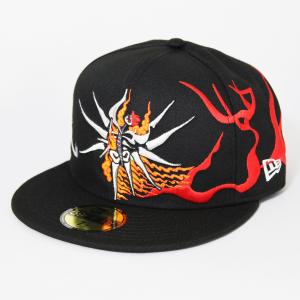 ニューエラ NEWERA×Taro Okamoto コラボ 帽子 59FIFTY 岡本太郎 明日の神話 ブラック マルチ｜kappacraft