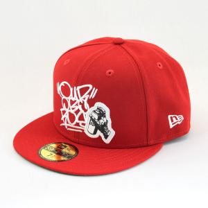 ニューエラ NEWERA キャップ 59FIFTY DRAGON76 OUROBOROS スカーレット