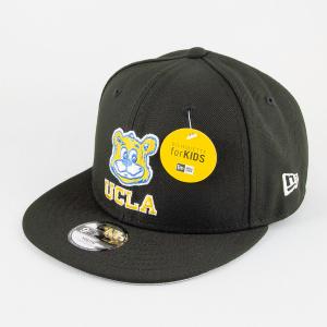 【KIDS 子供用】ニューエラ NEWERA 帽子 Youth 9FIFTY UCLA JOE ジョー ブラック × メリットゴールド マリンブルー スノーホワイト｜河童クラフトYahoo!店