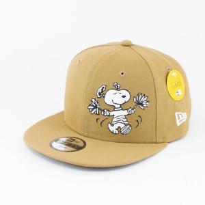 KIDS 子供用 ニューエラ NEWERA xPEANUTS コラボ スヌーピー 帽子 Youth 9FIFTY PEANUTS ピーナッツ スヌーピー カーキ｜kappacraft