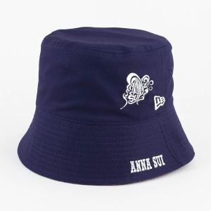 ニューエラ NEWERA×アナ スイ  コラボ キャップ バケット01 リバーシブル セーラーブリム Sailor Brim ANNA SUI アナ スイ ネイビー/ピンク｜kappacraft