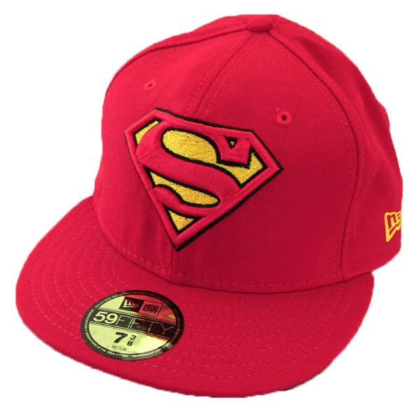 ニューエラ NEWERA xスーパーマンコラボ SUPERMAN S-シールドロゴ 59FIFTY ...