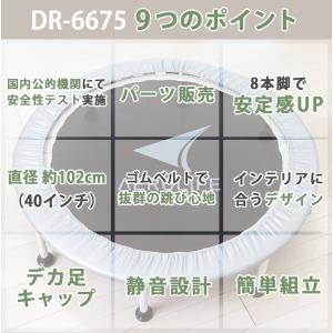 トランポリン 102cm 8本脚 適応体重12...の詳細画像1