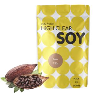 ソイプロテイン 大豆プロテイン ステビア ココア味 750g ハイクリアー プロテイン ソイ 女性 国内製造