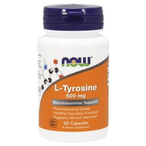 チロシン Lチロシン 500mg 60粒 NOW tyrosine L tyrosine