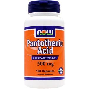 パントテン酸（ビタミンB5） 500mg 100粒 NOW