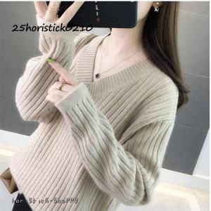 ニット レディース ス 秋 秋服 カットソー ...の詳細画像1