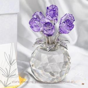 【中古美品】スワロフスキー　クリスタルガラス スイレン キャンドルホルダー（L） 中古美品】スワロフスキー クリスタルガラス スイレン
