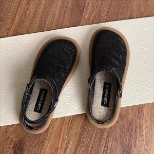 コンフォートサンダル リネン風 メッシュ 2w...の詳細画像4