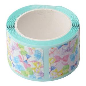 ゆにねーむ お名前布テープ リボン総柄 21mmカット AJUN-97