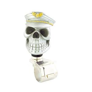 Bashineng 頭蓋骨 ステアリングスピナー パワーハンドルノブ カー用品 トラック樹脂 汎用