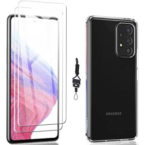 Galaxy A53 5G 用の ガラスフィルム+Galaxy A53 5G 用の ケース クリア TPUギャラクシーA53 5G S