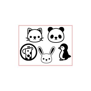 印鑑 はんこ お名前スタンプ 保育園 ねいみー イラストはんこ いきもの 1本バラ売り 入園準備 入学準備 入学 入園 ハンコ 祝い