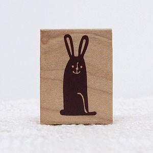 消しゴムはんこ ラバースタンプ 消しゴムスタンプ はな16 ウサギ 北欧風 縦34mm×横15mm ...