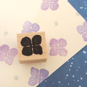 消しゴムはんこ 和田真由子 ラバースタンプ おはな(四花弁) 縦14.7mm×横14.7mm (01...