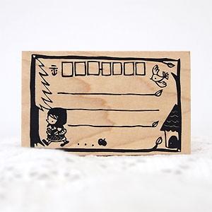 消しゴムはんこ ラバースタンプ 消しゴムスタンプ tugumi 赤ずきんの