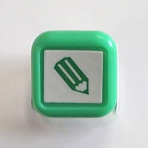 はんこ スタンプ 保護者印 認印 こどものかお スケジュール浸透印 インク不要 メール便 えんぴつ／...