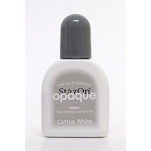 ステイズオン オペーク 補充インク  コットンホワイト ツキネコ スタンプ パッド 補充インキ イン...