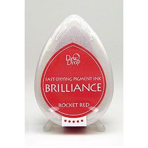 ツキネコ ブリリアンス デュードロップ ロケットレッド スタンプ 台 パッド インク 速乾 光沢紙 ...