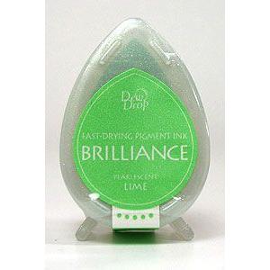 ツキネコ ブリリアンス デュードロップ パーレセントライム スタンプ 台 パッド インク 速乾 光沢...