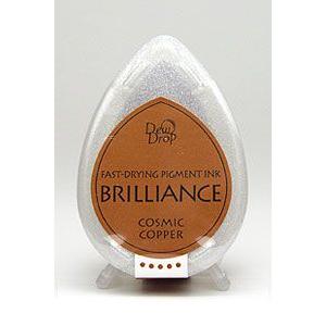 ツキネコ ブリリアンス デュードロップ コズミックカッパー スタンプ 台 パッド インク 速乾 光沢...