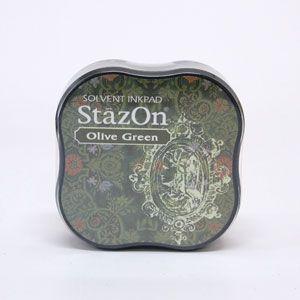 TSUKINEKO ステイズオン ミディ オリーブグリーン ツキネコ スタンプ  