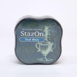 TSUKINEKO ステイズオン ミディ ティールブルー ツキネコ スタンプ 台