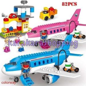 飛行機 空港 ブロック LEGOレゴ互換品 デュプロ Duplo互換 知育 手作り おもちゃ 玩具 教育教材 子供 男の子 4歳5歳6歳7歳 クリスマス 誕生日 新年 プレゼント