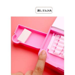 ペンケース 両面開き 筆箱消しゴム ハサミ ル...の詳細画像5