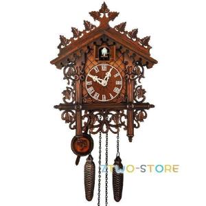 掛け時計 鳩時計 おしゃれ 北欧 カッコウ 本格 本格ふいご式 木製 カッコークロック ハウス型｜karakarashopping