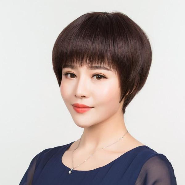 小顔効果 ブラウン ヘアウィッグ ボブ 仮装 白髪隠し ショート 違和感なく ウィッグ かつら 医療...