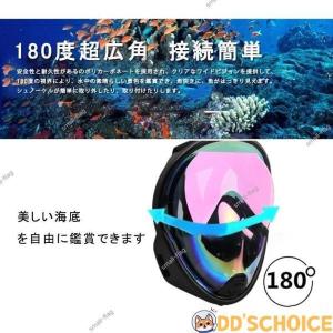 シュノーケルマスク 180°のワイドビュー ス...の詳細画像2