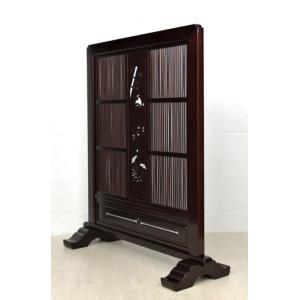 受注生産品 衝立 花梨 立格子 高さ122cm...の詳細画像2
