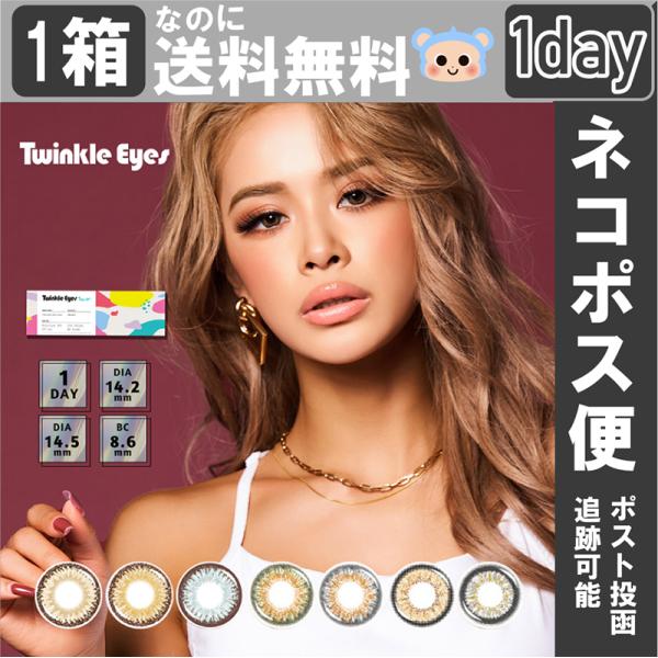 カラコン 1day トゥインクルアイズ UVプラス ワンデー 【1箱10枚入】 度あり 度なし DI...