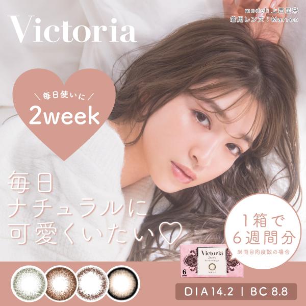 カラコン 2week ヴィクトリア バイ キャンディーマジック 1箱6枚入り Victoria 2週...