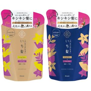 【おまけ付き】 いち髪 ダメージリペア & カラーケア シャンプー コンディショナー 330ml 詰め替え ペアセット