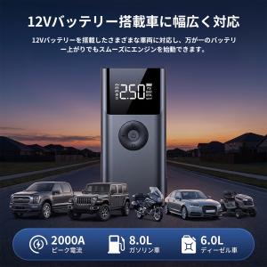 【1台4役】ジャンプスターター 空気入れ エア...の詳細画像3