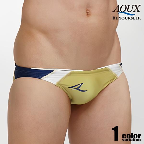 AQUX/アックス Short Rise Splash &quot;Gold&quot; スイムウェア ビキニブリーフ型...