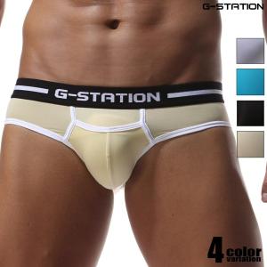 ビキニブリーフ G-Station/ジーステーション カンガルーポケットパンツ メンズ 男性下着　ローライズ