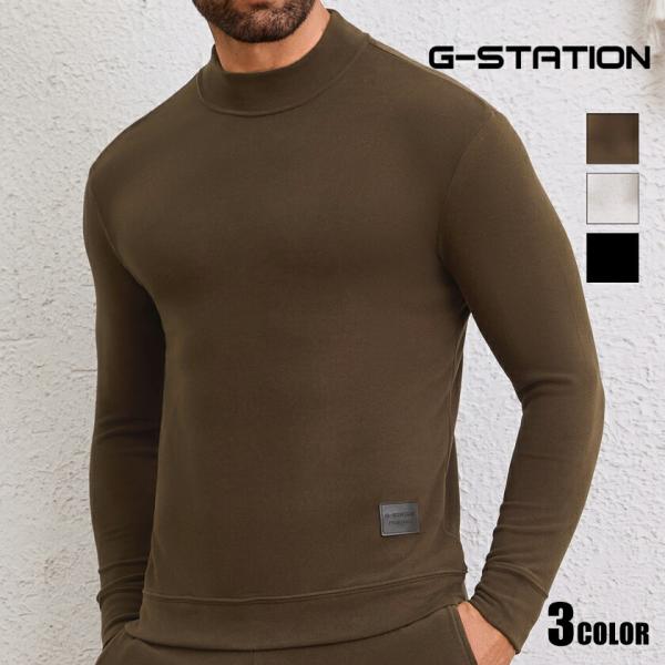 G-Station/ジーステーション コットンアクリルブレンド 保温 トップス ソフトタッチ ルーム...