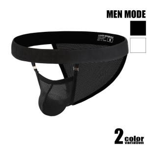 メンズビキニ MEN MODE/メンモード なめらかメッシュ 太ウエストバンド ハーフバック　透け シースルー ハイカットレッグ