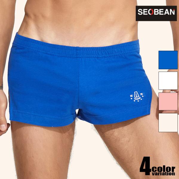 SEOBEAN/セビン SIDE SPLIT LEISURE SHORTS サイドスリット ワンポイ...