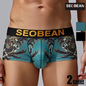 ボクサーパンツ メンズ SEOBEAN/セビン ボクサーパンツ　男性下着　メンズ　パンツ  2024 龍 ドラゴン 和風｜kargiemargie