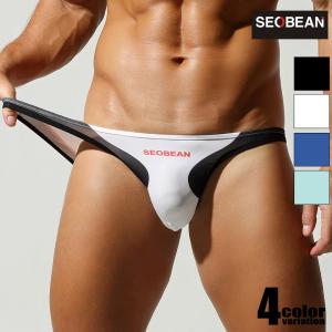 メンズビキニ SEOBEAN/セビン メンズ シースルー ローライズ ストレッチ メンズビキニ メンズ下着