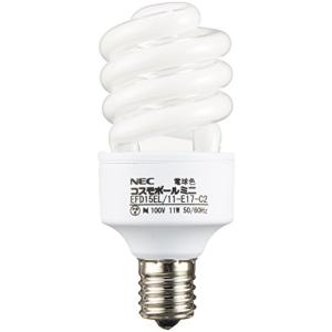 NEC 電球形蛍光ランプ コスモボールD形60W電球色 EFD15EL/12-C6