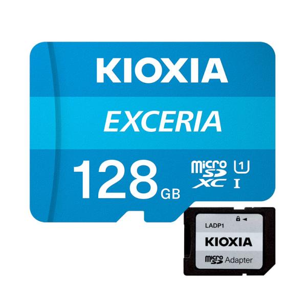 microSDXC 128GB Kioxia EXCERIA UHS-I U1超高速100MB/S ...