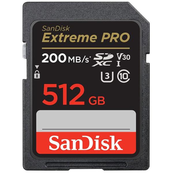 SDカード SanDisk SDXCカード 512GB UHS-I U3 V30 R:200MB/s...